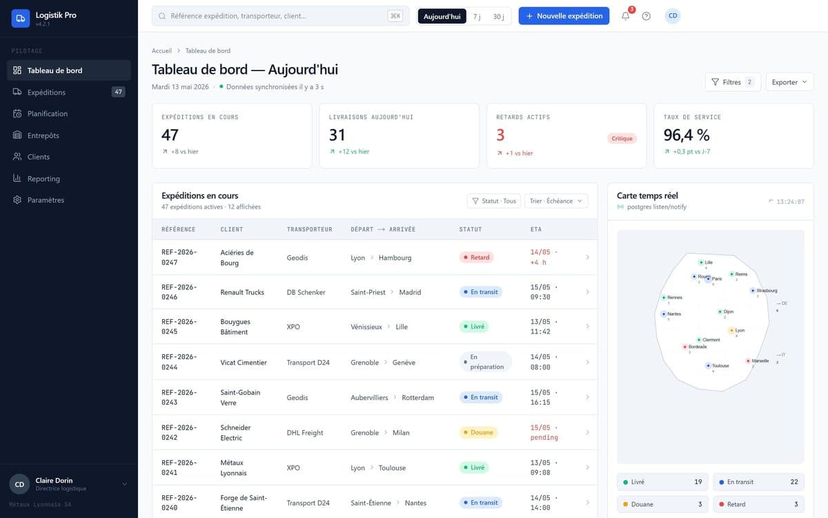 Démo ARYS Studio — Logistik Pro