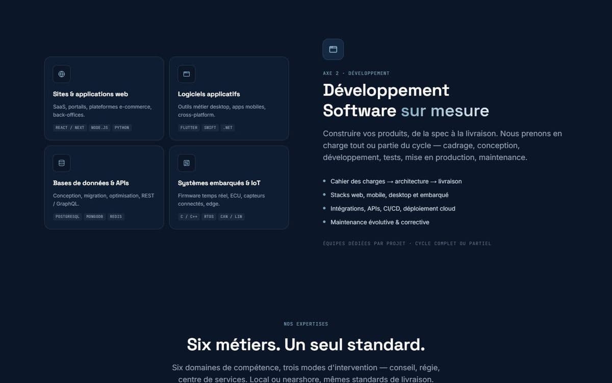 Site ARYS Engineering — expertises